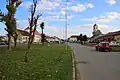 Obrážející lípy na návsi