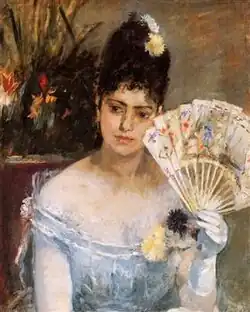 Mladá dívka na plese, 1875