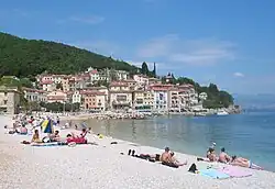 Pláž Sipar v Mošćeničce Draze