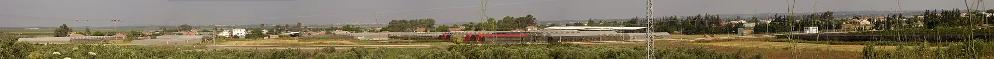 Panoramatická fotografie mošavu Ma'or