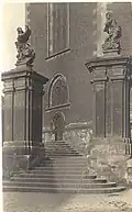 Most-II.nám.-děk.kostel-Kajícníci, pak areál DK- asi 1940.jpg