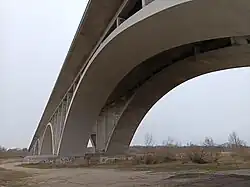 Oderský most v lednu 2025
