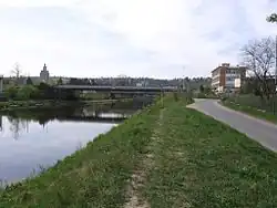 Mosty přes průplav Praha-Podbaba v km 1,58 a 1,67