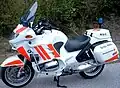 BMW R 1150 RT bavorského červeného kříže