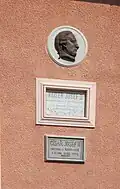 Pamětní deska na pobyt Josefa II. na domě čp. 38