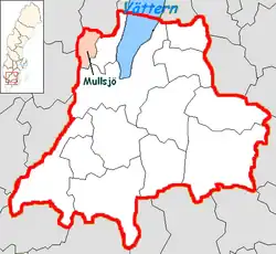 Mullsjö na mapě