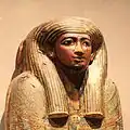 detail egyptského sarkofágu, 720-650 BC