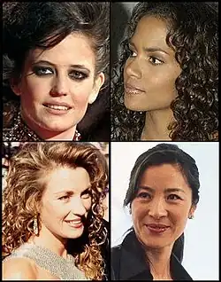 Eva Greenová, Halle Berryová, Jane Seymourová, Michelle Yeohová
