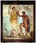 Andromeda a Perseus na fresce z Pompejí