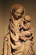 Madona s dítětem a svitkem, Burgundsko, (kolem 1420), Bayerisches Nationalmuseum