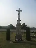 Barokní kříž na hřbitově
