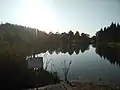 Vodní nádrž pod obcí
