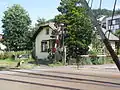 Unikátní mechanické závory, v pozadí stavědlo I (St. I)