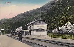 budova zaniklého nádraží