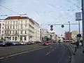 Pohled na severní stranu náměstí ze Sokolovské ulice