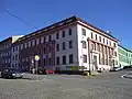 Budova pošty a zemědělského učiliště na náměstí