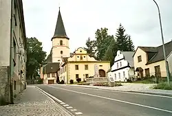Pohled na kostel sv. Tomáše