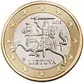 Rubová strana 1 euro