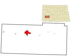 Dickinson na mapě