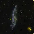 NGC 660 v ultrafialovém oboru spektra, (GALEX)
