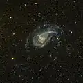 NGC 772 v ultrafialovém oboru na snímku vesmírným dalekohledem GALEX