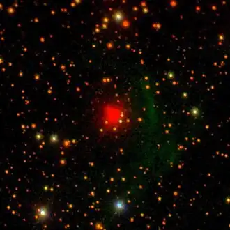NML Cygni na snímku z průzkumu Sloan Digital Sky Survey DR9