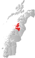 poloha Bodø v Nordlandu