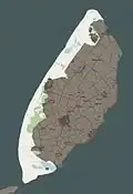 Kaart Duinen van Texel National Park
