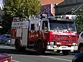 Scania 92M jako hasičský vůz s automatickou převodovkou, Nový Jižní Wales, Austrálie