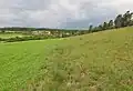 Hranice PP (levá část), v pravé části je pole