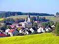 Pohled od školy