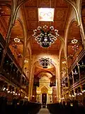 Interiér Velké synagogy