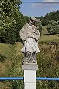 Socha svatého Jana Nepomuckého na mostě