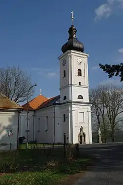 Farní kostel sv. Kateřiny v Nalžovských Horách.