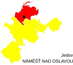Jedov na mapě
