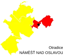 Otradice na mapě