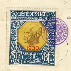Nansenův kolek, 1930