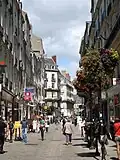 Ulice ve středu Nantes