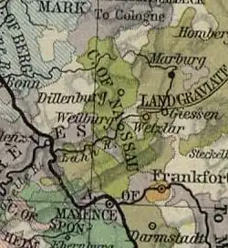 Nasavské hrabství roku 1547
