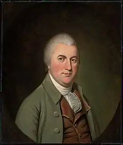 Americký politik Nathaniel Gorham (autor: Charles Willson Peale, kolem roku 1793)