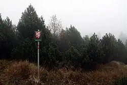 Pohled na rezervaci od silnice