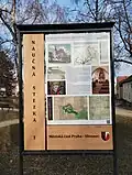 Naučná stezka, informační panel č. 1 u kostela