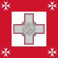 Maltská lodní vlajka (Naval Jack) Poměr stran: 1:1