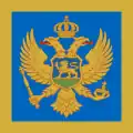 Černohorská lodní vlajka (Naval Jack) Poměr stran: 1:1