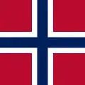 Norská lodní vlajka (Naval Jack) Poměr stran: 1:1
