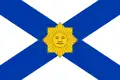 Uruguayská lodní vlajka (Naval Jack) Poměr stran: 2:3