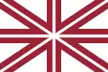Lotyšská lodní vlajka (Naval Jack) Poměr stran: 2:3