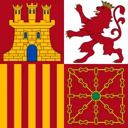 Španělská lodní vlajka (Naval Jack) Poměr stran: 1:1