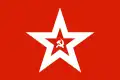 Sovětská lodní vlajka (Naval Jack) (1932–1991) Poměr stran: 2:3