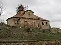 Severní fasáda kostela se sakristií